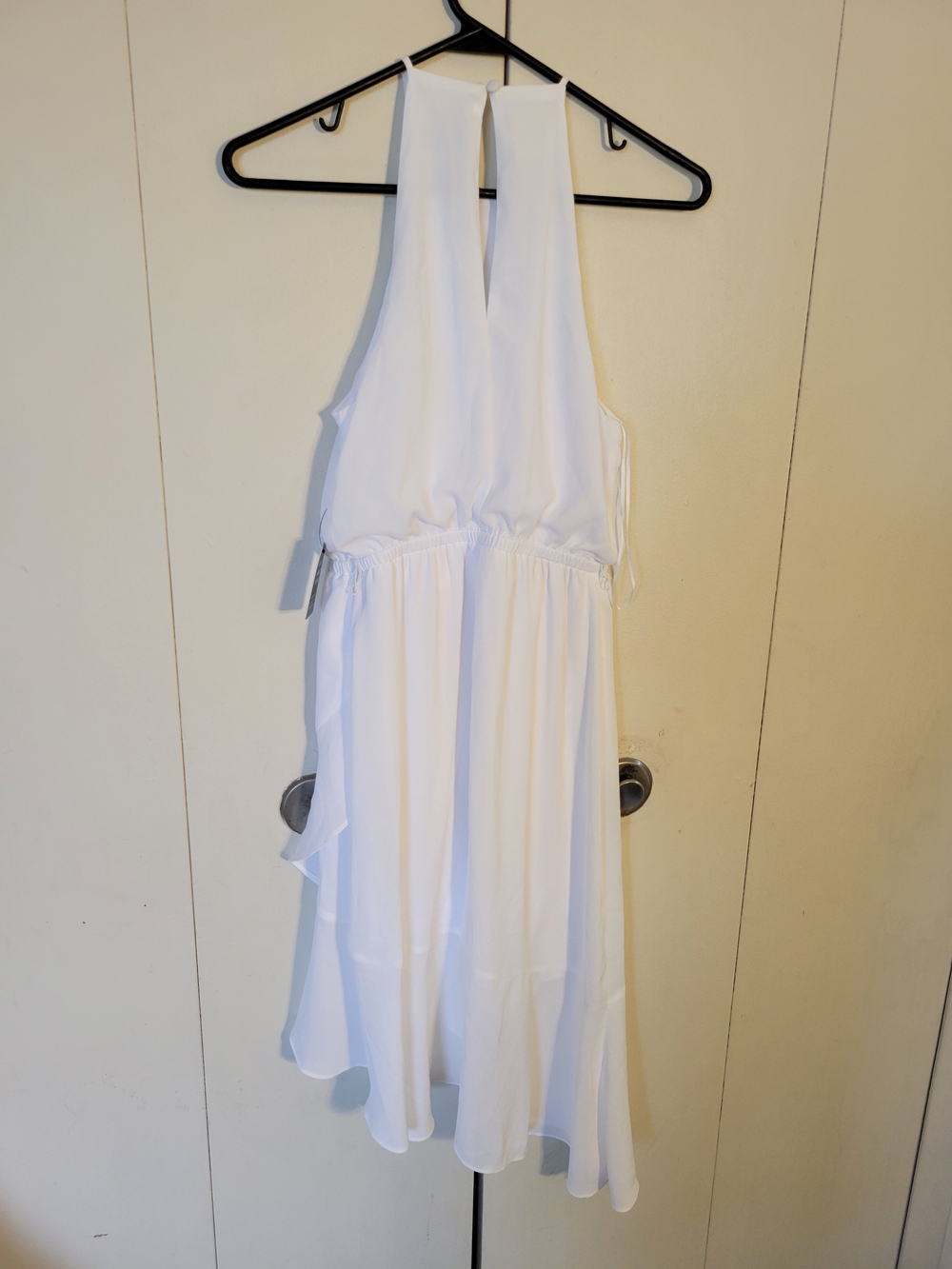 Express White Halter Neck Dress